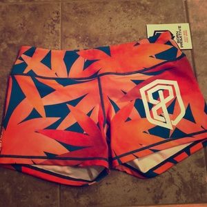 NWT Born Primitive orange & teal booty shorts!